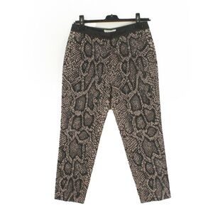 Sandro Paris Snakeskin Reptile Animal Print Wool Trouser Pants